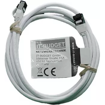 IT-BUDGET Full Copper Premium patch kabel - Slim AWG 28 - Cat.8.1 - 2000 MHz - bez halogena - PoE+ - 40 Gbit - bijeli - 2 m (90ITBSLIM81PK2W)