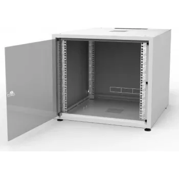 IT-BUDGET 19 inch mrežni ormar SJB - 10U - 600x600 mm - staklena vrata - stražnja ploča - svijetlosivi (W-3987-01-01-011-BBL)