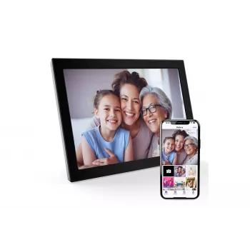 XORO 10,1 inch Wi-Fi digitalni okvir za slike s multitouch IPS zaslonom, 16 GB, crni
