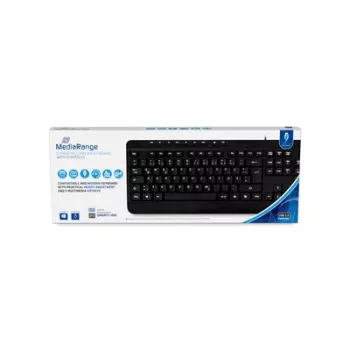 MediaRange žičana multimedijska tipkovnica, QWERTY (DE), crna (MROS102-GR)