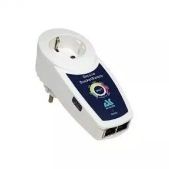ROLINE AK Secure Socket Switch 1x Schutzkontakt, 1,5 m, crni