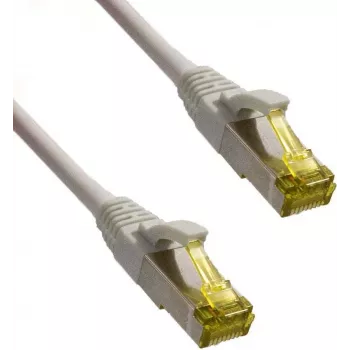 IT-BUDGET Full Copper Premium patch kabel - Super Flex TPE - Cat.6A - s Cat.7 sirovim kabelom - 600 MHz - bez halogena - PoE+ - 10GBit - sivi - 0,50 m (90ITBFLEX6A7PK050G)