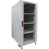 IT-BUDGET 19 inch mrežni ormarić SRK - kompletan set - 27U - 600x600 mm - staklena/puna čelična vrata - 4 aktivna ventilatora - PDU - police - Flatpack - svijetlosivi (90ITB19SRK2766GG)