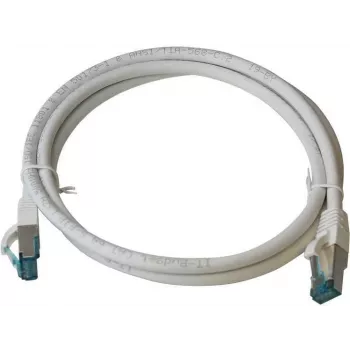 IT-BUDGET Full Copper Premium patch kabel Cat.6A 500 MHz bez halogena PoE+ AWG 26/7 bijeli 0,15 m