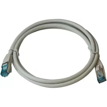 IT-BUDGET Full Copper Premium patch kabel - Cat.6A - 500 MHz - bez halogena - PoE+ - AWG 26/7 - sivi - 1,50 m