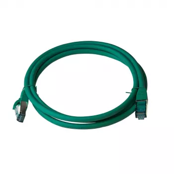 IT-BUDGET Full Copper Premium patch kabel Cat.6A 500 MHz LSZH PoE+ AWG 26/7 zeleni 1,5 m