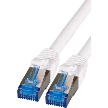 IT-BUDGET Full Copper Premium patch kabel - Super Flex TPE - Cat.6A - 500MHz - LSZH - PoE+ - AWG 27 - bijeli - 0,15 m