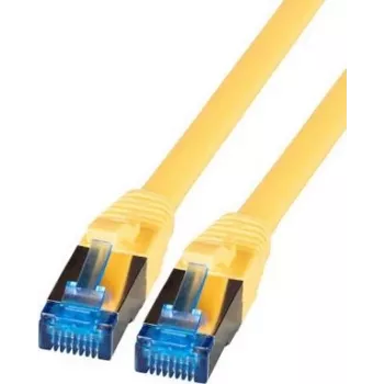 IT-BUDGET Full Copper Premium patch kabel - Super Flex TPE - Cat.6A - 500MHz - LSZH - PoE+ - AWG 27 - žuti - 0,25 m