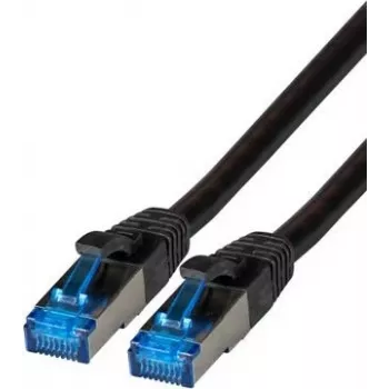 IT-BUDGET Full Copper Premium patch kabel - Super Flex TPE - Cat.6A - 500MHz - LSZH - PoE+ - AWG 27 - crni - 1,50 m
