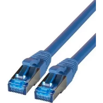 IT-BUDGET Full Copper Premium patch kabel - Super Flex TPE - Cat.6A - 500MHz - LSZH - PoE+ - AWG 27 - plavi - 3 m