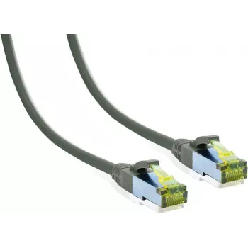 IT-BUDGET Full Copper Premium patch kabel Cat.6A s Cat.7 sirovim kabelom 600 MHz bez halogena PoE+ 10GBit sivi 25 m