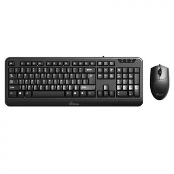 MediaRange žični set tipkovnice i optičkog miša s 3 tipke, QWERTY (GR), crni (MROS108-GR)