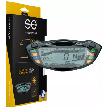 smart.engineered SE-DCP-2-0102-0091-1-M zaštitna folija za zaslon za Suzuki GSX-S750 (2017+), GSX-S1000 (2016+), SV650 (2016+) motociklistički kokpit - prozirna