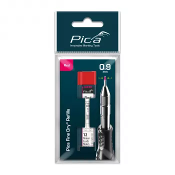 PICA-MARKER Pica Fine-Dry ulošci crveni - 10 mina, 2,8 mm, 125 mm, blister pakiranje