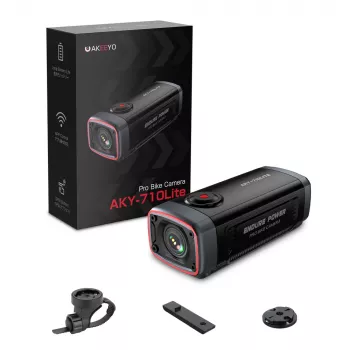 AKEEYO 710 Lite nosač akcijske kamere za upravljač bicikla i motocikla - crni