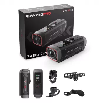 AKEEYO 730Pro 4K akcijska kamera za upravljač bicikla i motocikla - crna