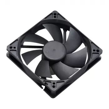 Akasa 12cm Black Fan - 17.5 dB - Black