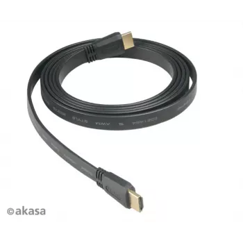Akasa HDMI 2m High Speed HDMI Cable with Ethernet 10.2 Gbit/s 4K 3D Black