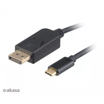 Akasa AK-CBCA11-18BK USB-C to DisplayPort Cable 1.8 m - 4K@60Hz - Black