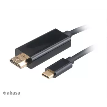 Akasa AK-CBCA12-18BK USB-C to HDMI Adapter Cable 1.8m Black