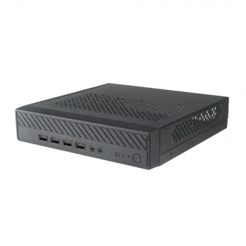 Akasa Cypher MX Thin Mini-ITX kućište, aluminij/SGCC, crno, 1x 2,5 inch HDD/SSD, VESA montaža