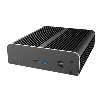 Akasa A-NUC50-M1B kućište za NUC bez ventilatora - aluminij - crno - UCFF - ležište za 2,5 inch disk