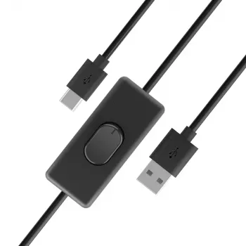 Akasa AK-CBUB57-15BK USB 2.0 Cable - USB-A to USB-C - 1.5 m - Black