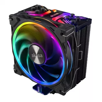 Akasa Soho H4 CPU Cooler, 120 mm, 500-2000 RPM, 31.8 dB, 52.91 CFM