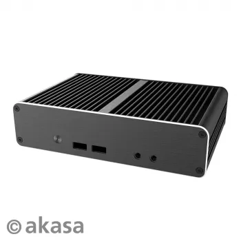 Akasa Newton CAC Fanless Case for Intel NUC 11th Gen Atlas Canyon (Black)