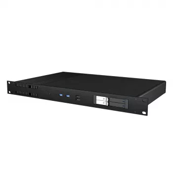 Akasa Galileo TU1 Plus Intel LGA1700 1U kućište bez ventilatora Thin Mini-ITX - crno