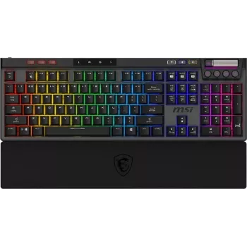 MSI STRIKE PRO W SILENT FR mehanička gaming tipkovnica, Tenkeyless, Kailh Low Profile Red prekidači, RGB, AZERTY