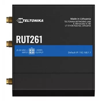 Teltonika industrijski usmjerivač RUT261 - 4G LTE Cat 6, Wi-Fi 4, Dual SIM, EU napajanje