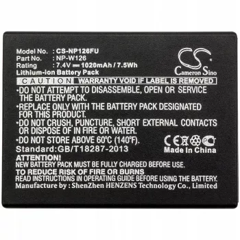 CAMERON SINO Battery Type NP-W126 / NP-W126S for Fuji Fujifilm