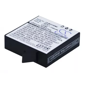 CAMERON SINO Replacement Battery AZ16-1 / AZ16 for Xiaomi Yi 4K / 4K+ / Lite Action Camera - 1400mAh 3.85V Li-ion (CS-MUZ160MC)