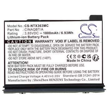 CAMERON SINO Battery Type CINAQBT/A for Insta360 X3 / One X3 - CS-NTX363MC