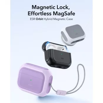 ESR Orbit HaloLock MagSafe maska za Apple AirPods Pro 3, lavanda