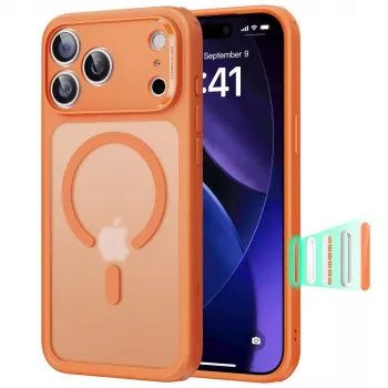 ESR Classic Hybrid MagSafe maska za Apple iPhone 17 Pro Max, mat narančasta