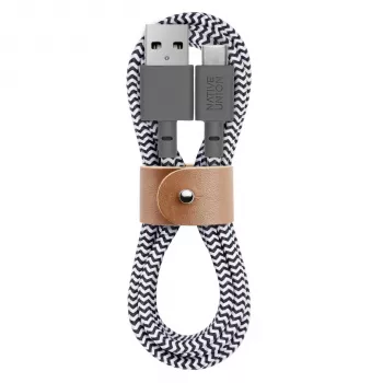 Native Union Belt Cable USB-A na USB-C 1,2 m Zebra