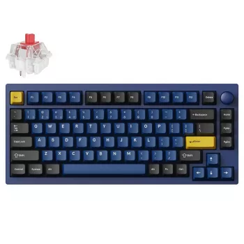 Keychron P1P-O1 75% Lemokey Super Red Switch Navy Blue mehanička tipkovnica