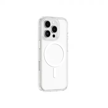 AMAZINGTHING Minimal Mag Case silikonska futrola s magnetskim prstenom za iPhone 16 Pro - prozirno