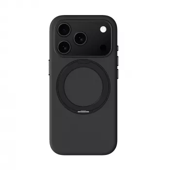 AMAZINGTHING Cloudie maska za iPhone 17 Pro Max s podupiračem - crna