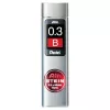 Pentel Ain Stein mehaničke mine B, sive, 0,3 mm, 60 mm, 15 komada