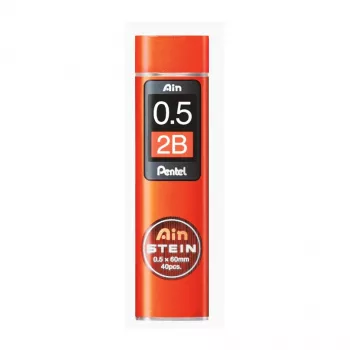 Pentel C275-2BO Super Hi-Polymer mine 0,5 mm 2B, narančaste, 40 mina, kutija