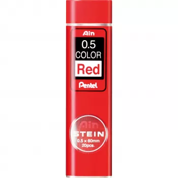 Pentel AIN STEIN crvene mine za mehaničku olovku 0,5 mm, briljantna boja