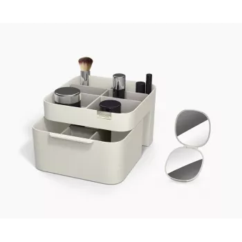 Joseph Joseph Viva Make Me Up set: organizator za šminku s magnetskom ladicom i 2-u-1 kompaktnim zrcalom (75007)