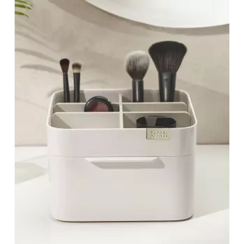 Joseph Joseph Viva Make Me Up set: organizator za šminku s magnetskom ladicom i 2-u-1 kompaktnim zrcalom (75007)