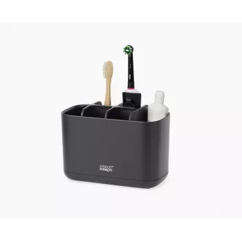 Joseph Joseph EasyStore veliki držač za četkice za zube, mat crni (70599)