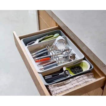 Joseph Joseph DrawerStore sivi proširivi organizator ladice za pribor za jelo 8500017