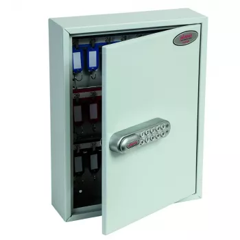 Phoenix Safe KC0601E ormarić za ključeve - sivi - 42 kuke - elektronička brava - zidna montaža - 270 x 80 x 350 mm