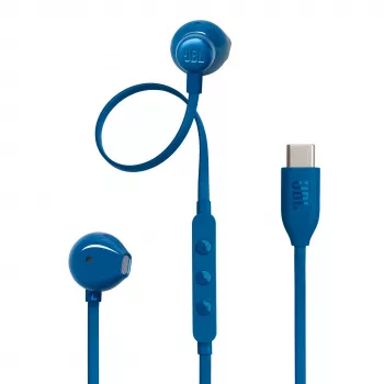 JBL Tune 305C USB-C Wired In-Ear Headphones with Microphone - Blue